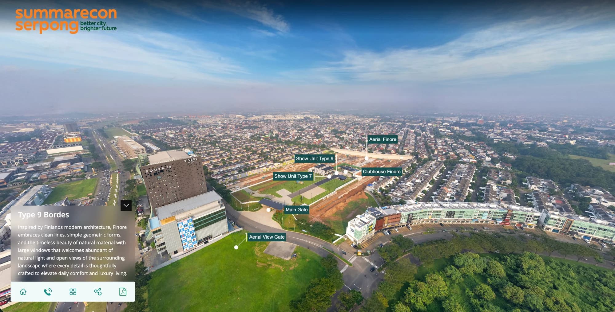 virtual tour finore summarecon serpong