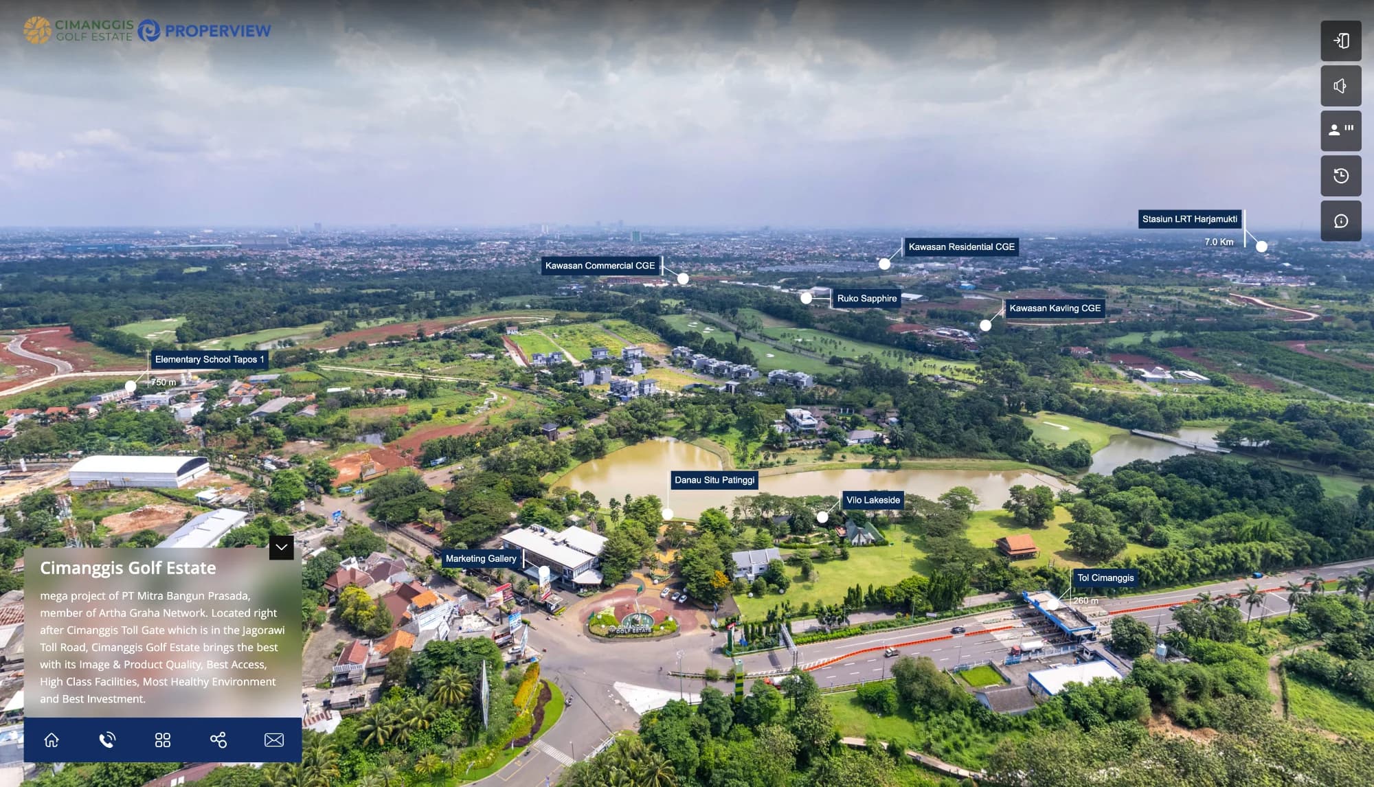 Virtual tour cimanggis golf estate