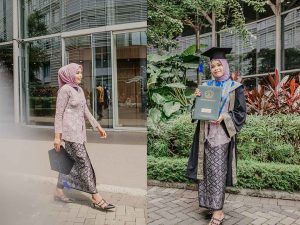gaya foto wisuda outdoor